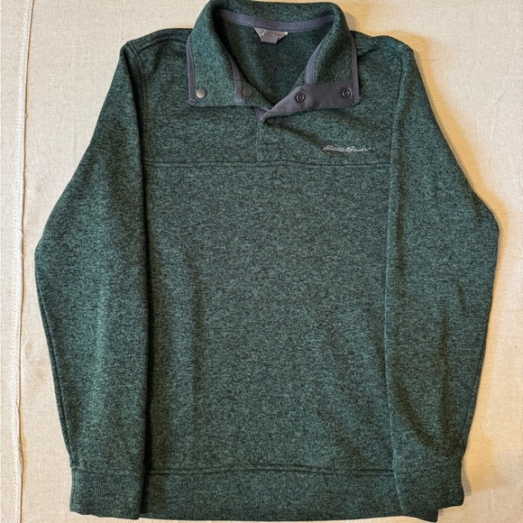 Eddie Bauer Other - Eddie Bauer Fleece Green Pullover Sweater